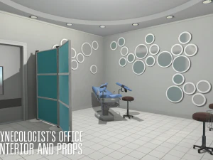gynecologists office - interior and props 3D Model