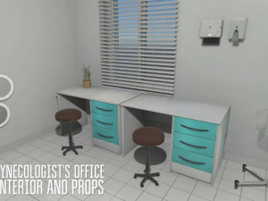 gynecologists office - interior and props 3D Model
