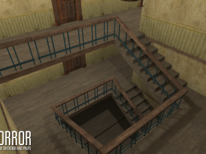 horror - modular interiror and props 3D 모델