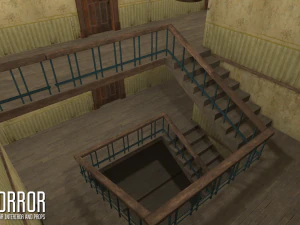 horror - modular interiror and props 3D Model