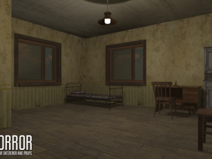 horror - modular interiror and props 3D 모델
