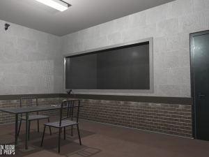 interrogation room - interior and props Modelo 3D