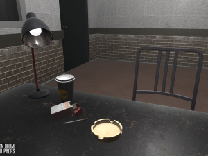 interrogation interrogation room - interior and props 3Dモデル in ホール 3DExport