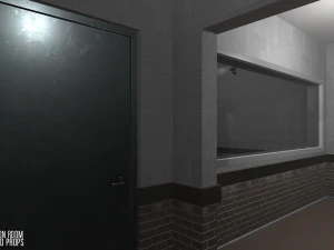 interrogation room - interior and props 3D Model