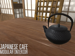 japanese cafe - modular interior 3D 模型