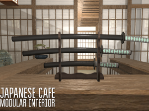 japanese cafe - modular interior 3D 模型