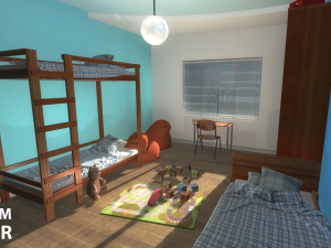 kids room - interior 3D 模型