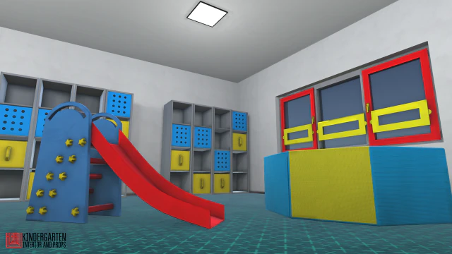jardim de inf&acirc;ncia - interior e adere&ccedil;os Modelo 3D .c4d .max .obj .3ds .fbx .stl .blend 