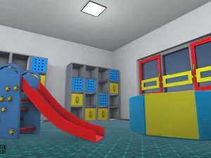 किंडरगार्टन - इंटीरियर और प्रॉप्स 3D मॉडल