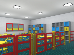 kindergarten - interior and props 3D Model