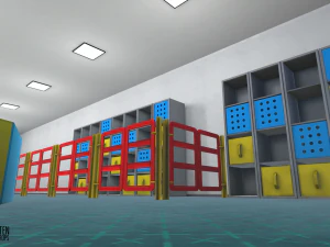 jardim de inf&acirc;ncia - interior e adere&ccedil;os Modelo 3D