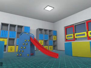 jardim de inf&acirc;ncia - interior e adere&ccedil;os Modelo 3D