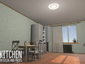 kitchen - interior and props 3D Model