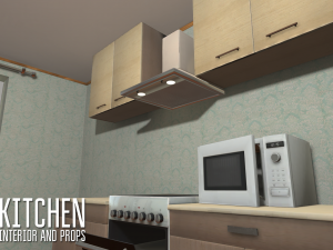 kitchen - interior and props 3D Model