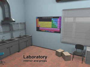 laboratory - interior and props 3D Model