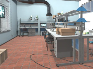 laboratory - interior and props 3D Model