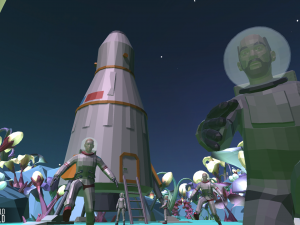 low poly world - alien world 3D मॉडल