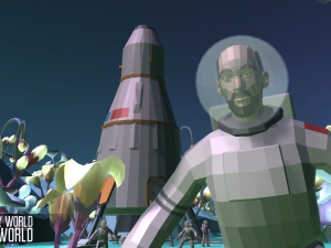 low poly world - alien world 3D Model