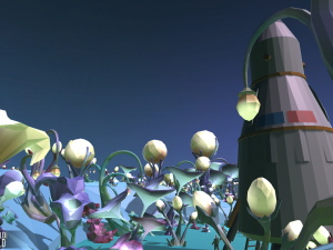 low poly world - alien world 3D Model