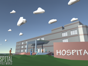 low poly world - hospital 3D Model