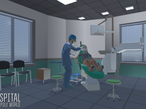 low poly world - hospital Modelo 3D