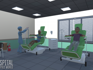low poly world - hospital Modelo 3D