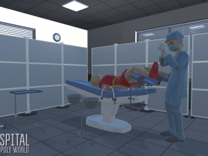 low poly world - hospital Modelo 3D