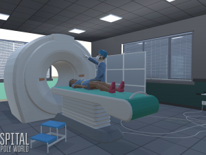 low poly world - hospital Modelo 3D