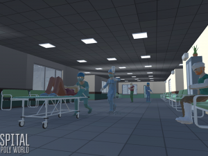 low poly world - hospital Modelo 3D