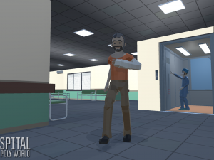 low poly world - hospital Modelo 3D