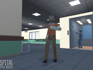 low poly world - hospital 3D Model