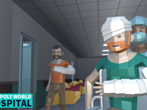 low poly world - hospital Modelo 3D