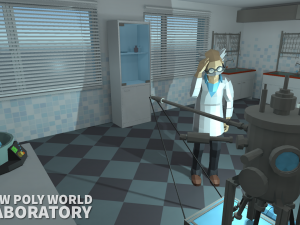 low poly world - laboratory Modelo 3D