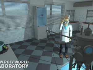 low poly world - laboratory 3D Model