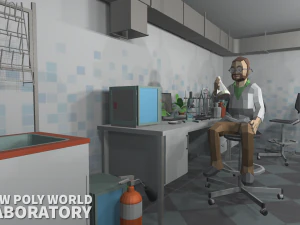 low poly world - laboratory 3D Model