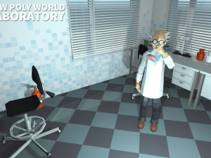 low poly world - laboratory Modelo 3D