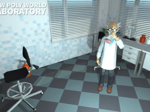 low poly world - laboratory 3D Model