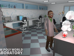 low poly world - laboratory 3D Model