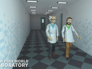 low poly world - laboratory Modelo 3D