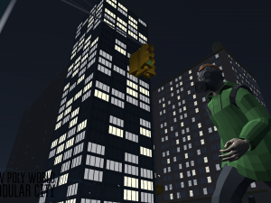 low poly world - modular city 3D 模型