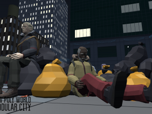 low poly world - modular city 3D 模型