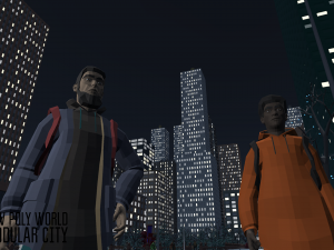 low poly world - modular city 3D 模型