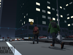 low poly world - modular city 3D 模型