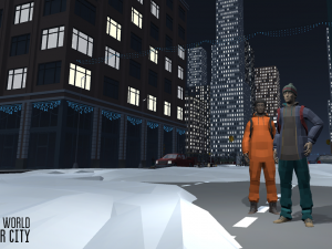 low poly world - modular city 3D 模型