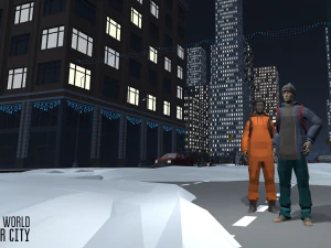 low poly world - modular city 3D Model