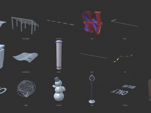 low poly world - modular city 3D 模型