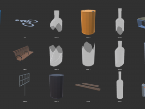 low poly world - modular city 3D 模型