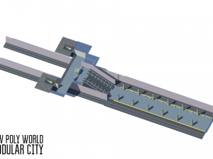 low poly world - modular city 3D 模型