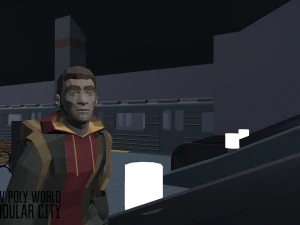low poly world - modular city 3D Model