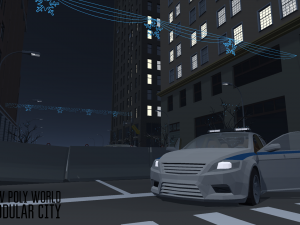 low poly world - modular city 3D 模型